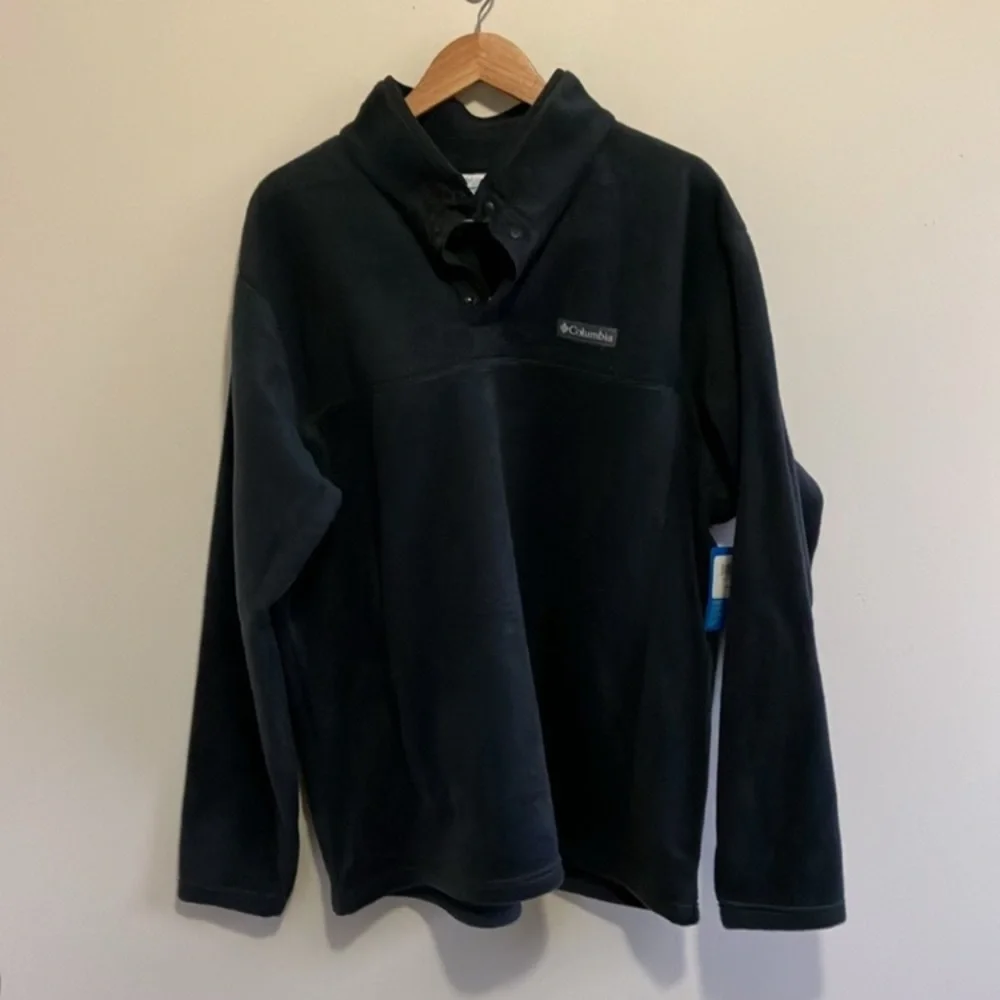 NWT Columbia men’s black fleece swrater size XL - Picture 2 of 9